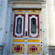 Porte colorate delle case di Amsterdam