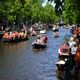Canali di Amsterdam ai Festeggiamenti della Regina