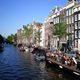 Canali di Amsterdam il giorno della Regina