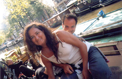 Frank e Milly su una HouseBoat di Amsterdam