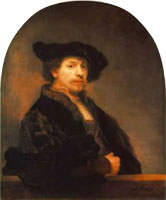 Rembrandt autoritratto, link qui per dimensioni reali